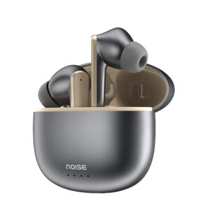 Noise Buds VS104 Max Truly Wireless in-Ear Earbuds with ANC(Up to 25dB),Up to 45H Playtime, Quad Mic with ENC, Instacharge(10 min=180 min), 13mm Driver, BT v5.3 (Silver Grey)